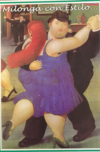 Poster Botero - Milonga Argentina