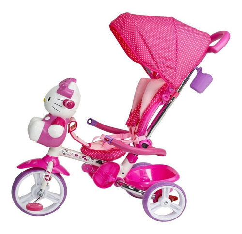 Imagen 2 de 11 de Triciclo Prinsel Candy Hello Kitty rosa