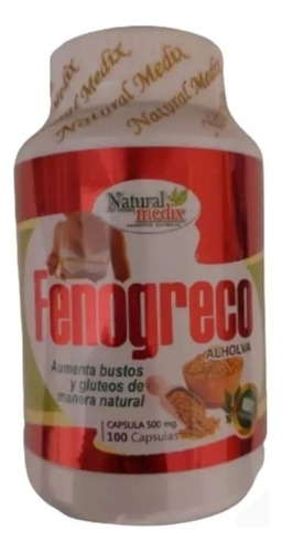 Fenogreco Aumenta Bustos  Natural X100 Capsulas (3 Frascos)