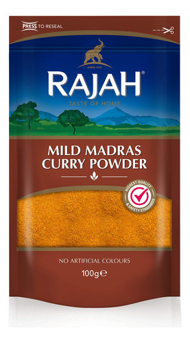 Curry Madras Suave En Polvo 100 G