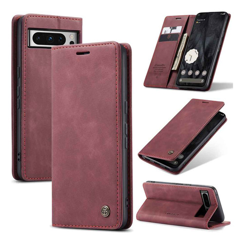 Funda De Piel Sintética Con Ventana Abatible Para Google Pixel 6 6a 7 7a 8 8a 9 9a 10 10 Pro Xl