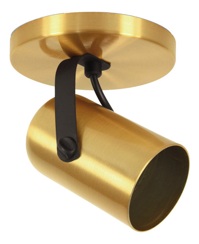 Luminária Teto 1 Spot Direcionável Focus Fit Dourado 1281 110V/220V