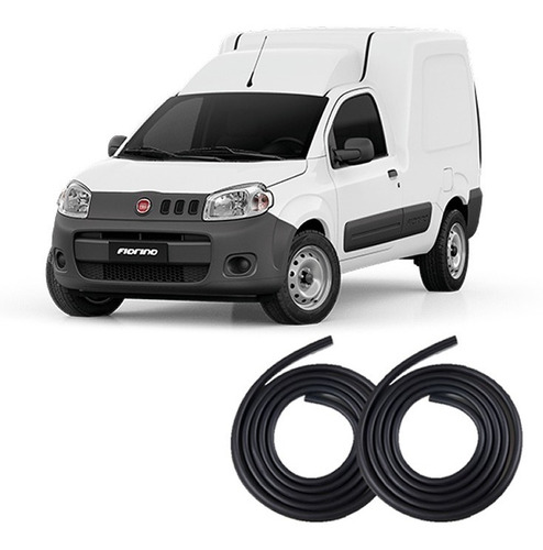 Kit Borracha Vedação 2 Portas Fiat Fiorino Todos Os Anos