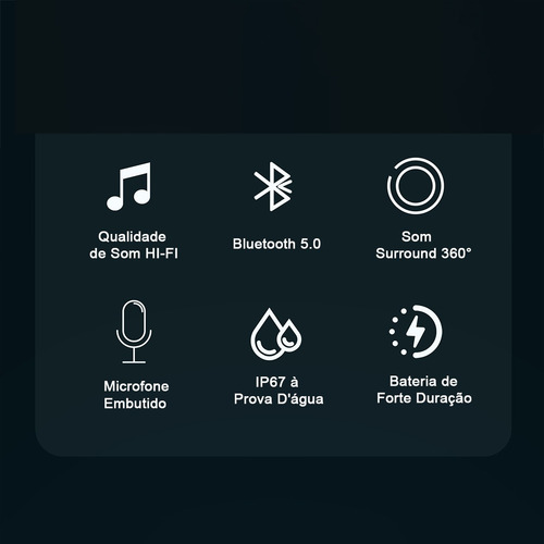 Caixa De Som Bluetooth Portátil Com Cordão E Radio Fm Ws-887