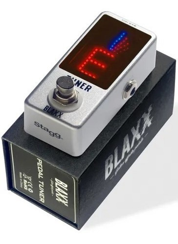 Pedal Stagg Bxtuner Afinador Mini Blaxx Guitarra