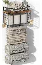 Comprar Soporte De Toallas Pared, 6 Niveles Con Estantes Flotantes