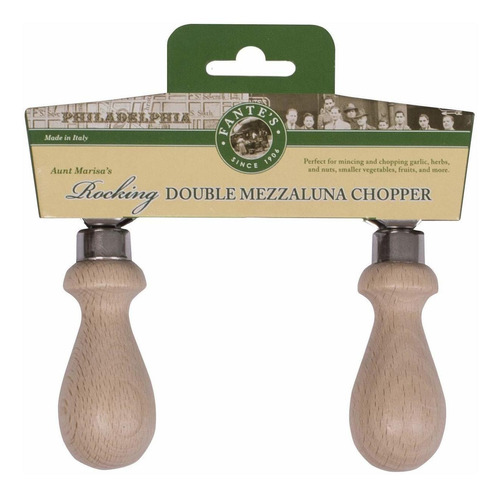 Fantes Double Mezzaluna - Cuchillo Mecedora Para Verduras (5