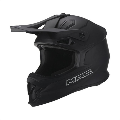 Casco Moto Cross Mx Enduro Mac Virtus Negro Mate Um