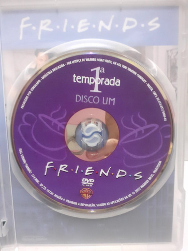 Dvd 1ª Temporada F R I E N D S Volume I Amizade 6 Episódios (Usado)