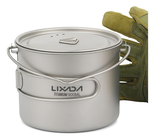 Bote De Titanio Ligero Lixada De 750 Ml/900 Ml/1100 Ml Con