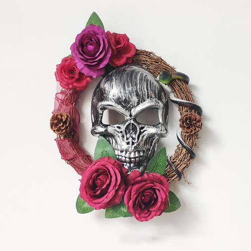 2 Coronas De Calaveras De Halloween Para Colgar En ,