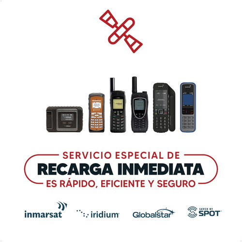 Recargas Teléfono Satelital Iridium, Inmarsat Y Globalstar