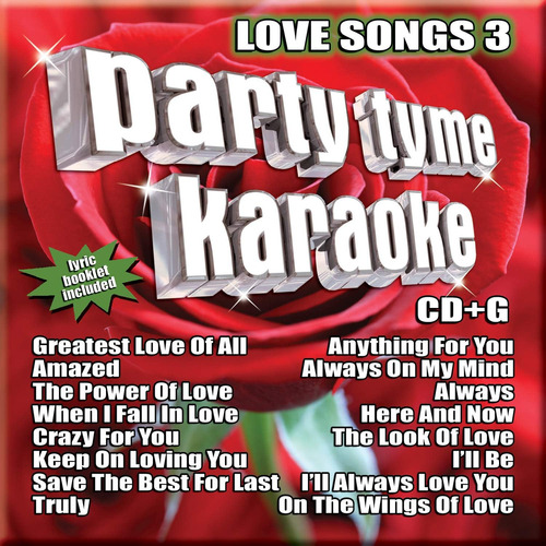 Cd:party Tyme Karaoke - Love Songs 3 (16-song Cd+g)