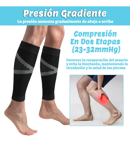 Mangas De Compresión Para Pantorrillas Hombre Mujer Deporte