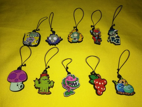 10 Llaveros Plantas Vs Zombies Vuala Sorpresa Colección Comp