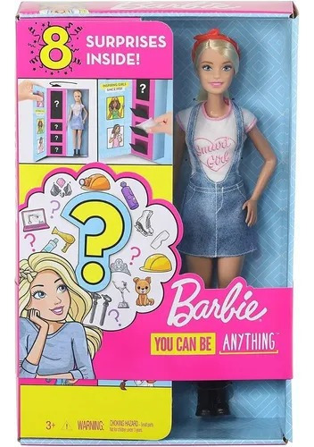 Muñeca Barbie De Profesiones 8 Sorpresas Mattel Para Niñas