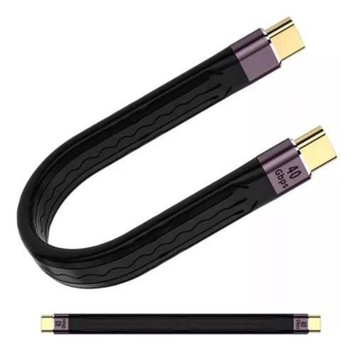 Cabo Usb Tipo C Thunderbolt 4 4k 40gbps 100w Usb 4 5a 13cm