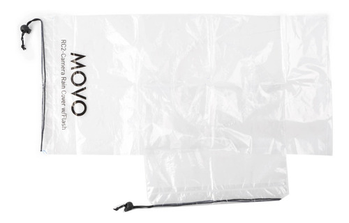 Movo Photo Rc2 Clear Rain Cover For Dslr Plus 18  Lens & Fla