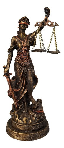 Deusa Da Justiça Estátua Dama Símbolo Direito Themis Resina Cor N/a