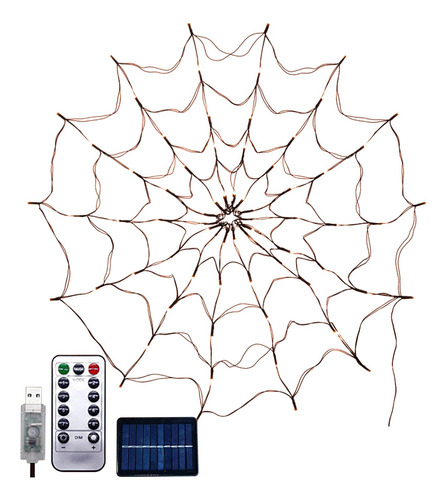 Luces De Telaraña Con Forma De Arácnido De Halloween En Form