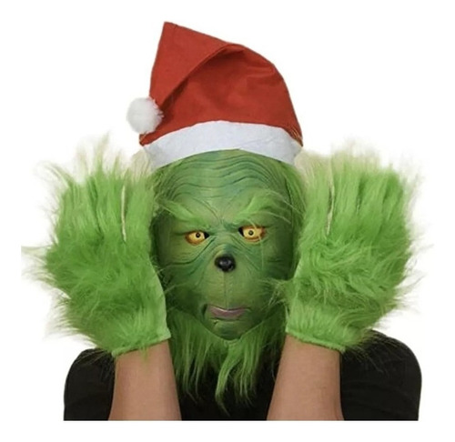 Gift Grinch Masks, Funny Purim Carnival Mask