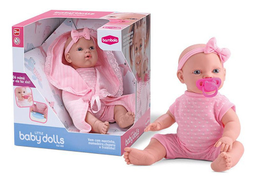 Boneca Little Baby Dolls Faz Xixi 673 - Bambola