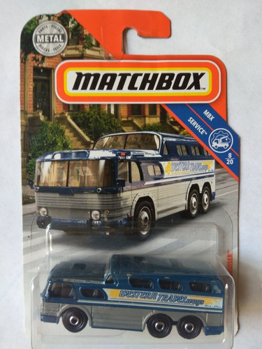 Matchbox 55 Gmc Scenic Cruiser Autobus Western Azul Mb6