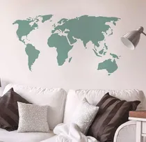 Comprar Stencils Decorativo Mapa Mundi 30cm X 40cm Pared Deco
