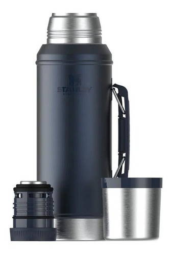 Imagen 3 de 7 de Stanley Termo Clásico 1 L con Tapón Cebador de acero inoxidable azul