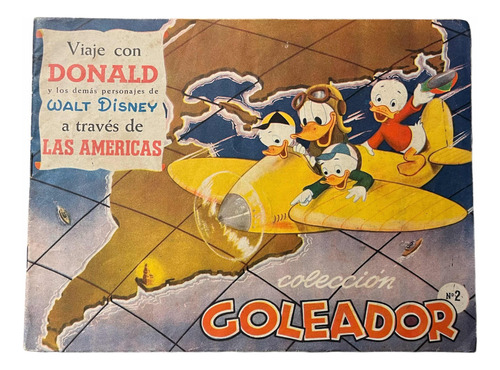 Álbum De Figuritas Donald Goleador N°2 - 1954 Uruguay - Raro
