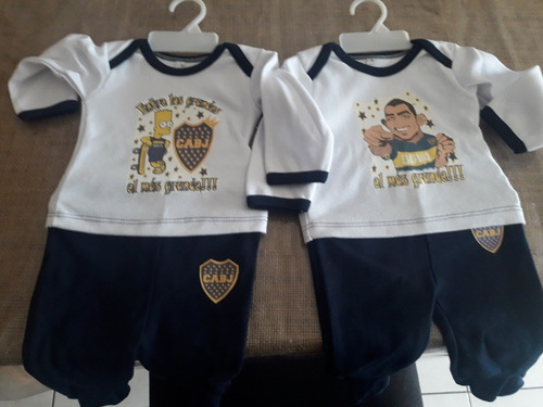  1 Kit Para Bebe Medio Osito Y Batita De Boca O River