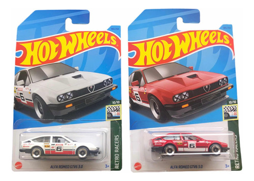 Alfa Romeo Gtv6 Hotwheels X2 Ediciones Rojo Y Blanco