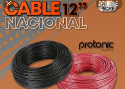 Cable #12 Protonic Nacional 100%cobre