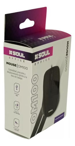 Mouse Para Pc Escritorio Con Cable Usb Soul Office