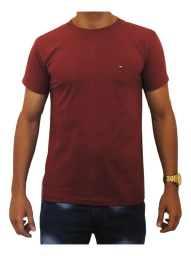 Camiseta Masculina Minimalista Algodão