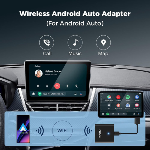 Adaptador Inalámbrico Automático Para Android Usb C Con Wifi