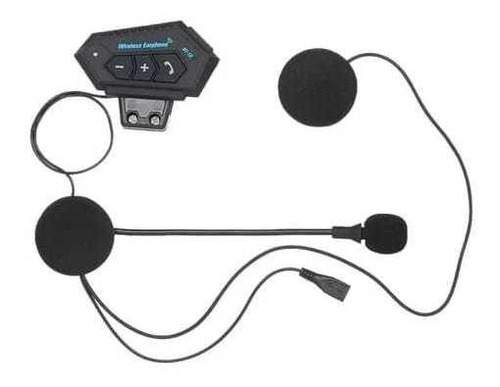 Intercomunicador Auriculares Casco Bluetooth Bt12 Moto Music
