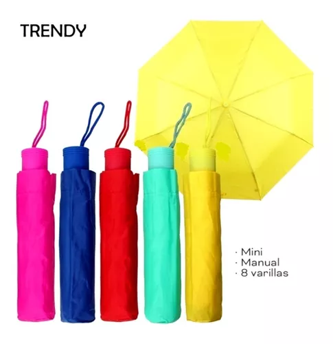 Mini Paraguas De Bolsillo Manual Varios Colores 310