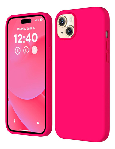 Coffker - Funda Compatible Con iPhone 15, Funda De Silicona