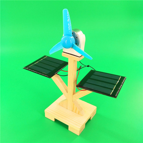 Kit De Maqueta De Ventilador Con Energía Solar Para Bricolaj