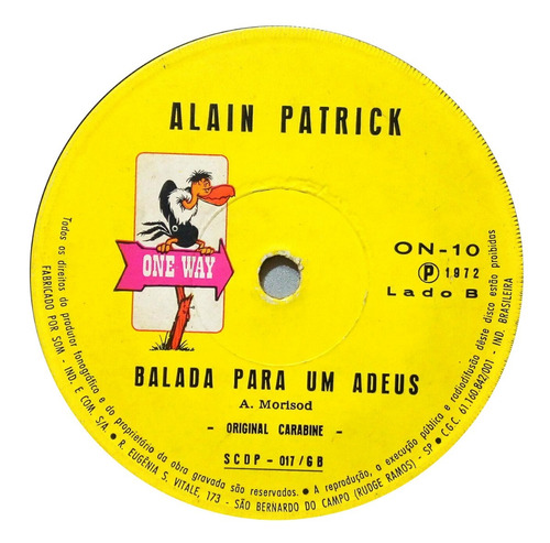 Imagem 8 de 10 de Alain Patrick Compacto 1972 Concerto Para Um Verão