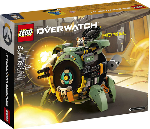 Kit De Construção Lego Overwatch Wrecking Ball 75976 227 Peç