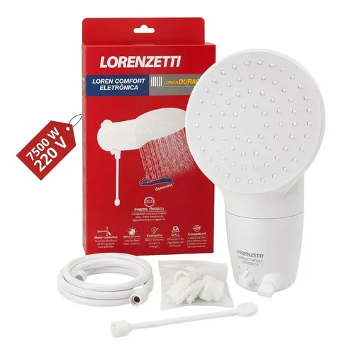 Chuveiro Ducha Loren Comfort Lorenzetti 7500W 220V