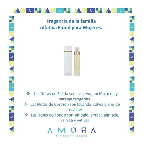 Perfume Perry Ellis 360 100 Ml Para Mujer