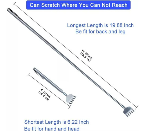 Manita Rascadora Extensible Metal Mano For Rascar 1pz F