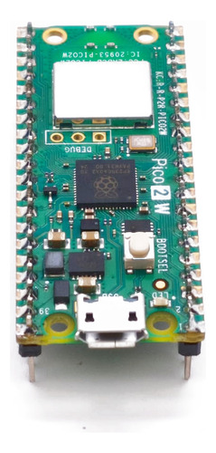 Placa Raspberry Pi Pico 2 W Rp2350 Arm Wifi Soldado No Full