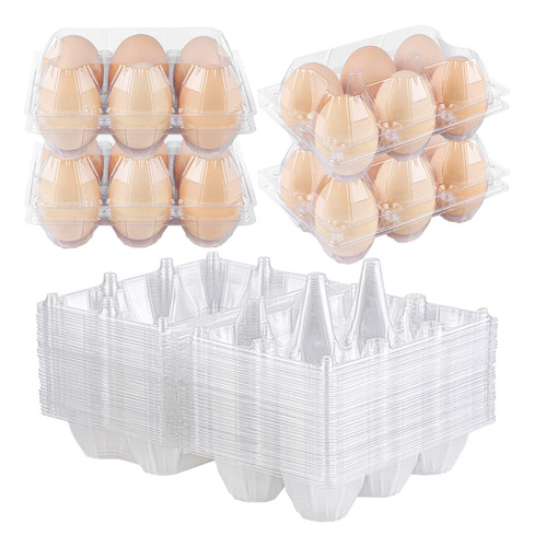 Ruisita 36 Caja Plastico Para Huevo Pascua Soporte Ecologico