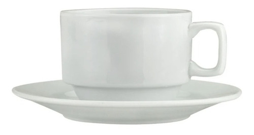 6 Tazas Y Platos Para Café Americano Porcelana