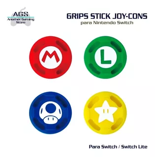 Grips Stick Protectores Para Nintendo Switch - Mario Bros