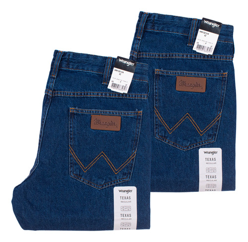 Kit 2 Calças Wrangler Jeans Tradicional Texas 100% Algodão